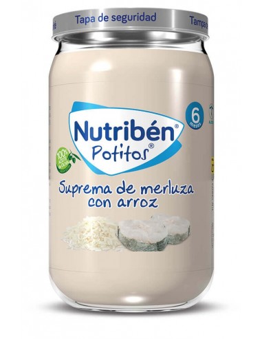 NUTRIBEN SUPREMA DE MERLUZA CON ARROZ POTITO 235 G