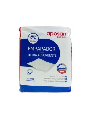 EMPAPADOR ULTRA ABSORBENTE APOSAN BOTIQUIN 20...