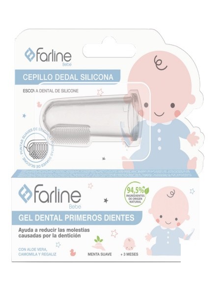 PACK CEPILLO DEDAL SILICONA + GEL DENTAL PRIMEROS DIENTES