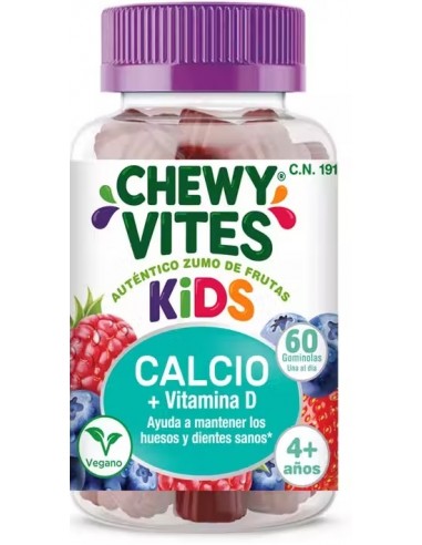 CHEWY VITES NINOS CALCIO  VITAMINA D3 60 OSITOS