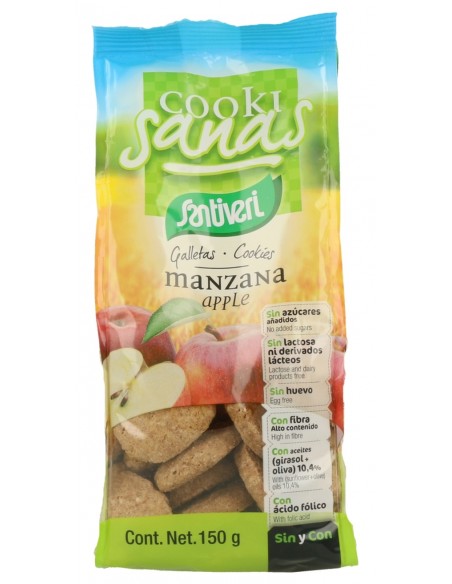 GALLETAS COOKISANAS MANZANA 150G