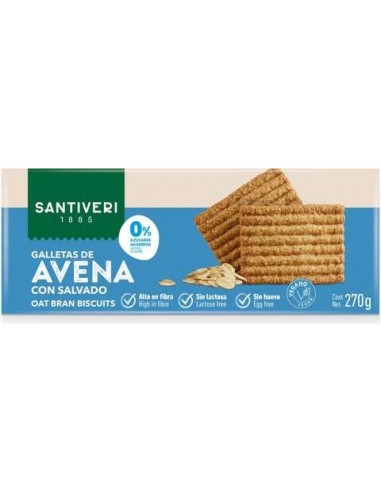 GALLETAS AVENA CON SALVADO SANTIVERI 270G