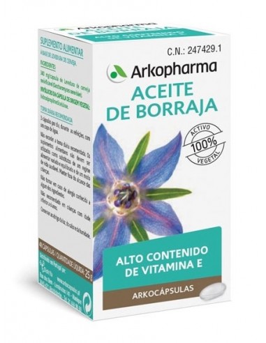BORRAJA ACEITE ARKOCAPS 5O PERLAS