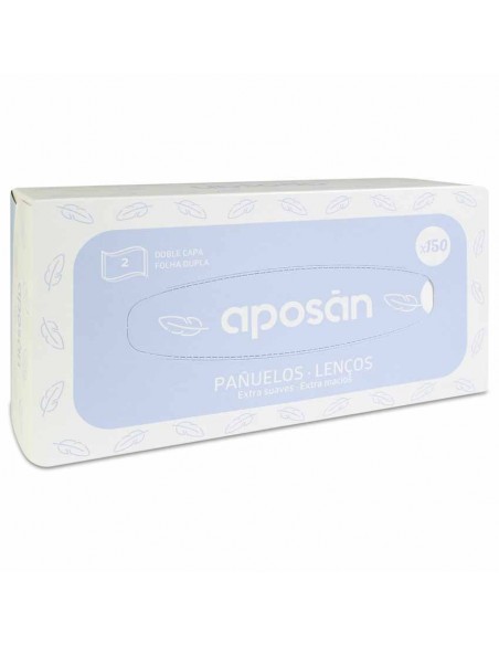 APOSAN PAÑUELOS DOBLE CAPA EXTRA SUAVE 150 UNIDADES