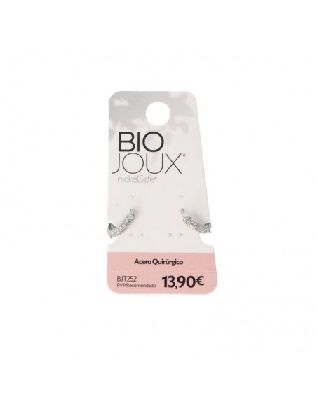 PENDIENTES BIJOUX ARO AMBAR Y PICOS 14MM