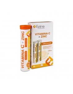 FARLINE DUPLO VITAMINA C + ZINC 40 COMPRIMIDOS EFERVESCENTES
