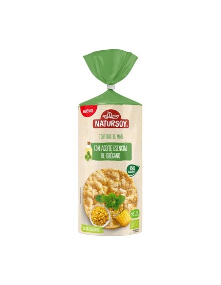 TORTITAS DE MAIZ CON ACEITE DE OREGANO BIO NATURSOY 134G