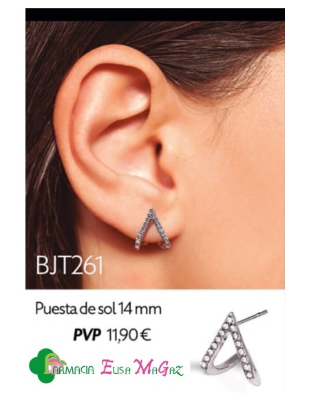 PENDIENTES BIOJOUX ACERO QUIRÚRGICO 316L PUESTA DE SOL 14MM