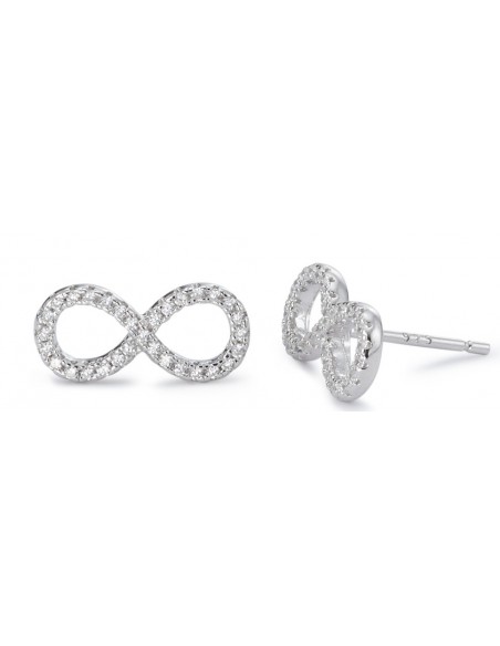 PENDIENTES BIOJOUX INFINITO CRISTALES 11MM