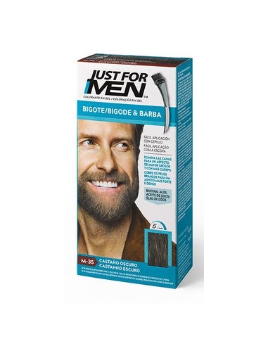 JUST FOR MEN BIGOTE Y BARBA GEL COLORANTE 1...