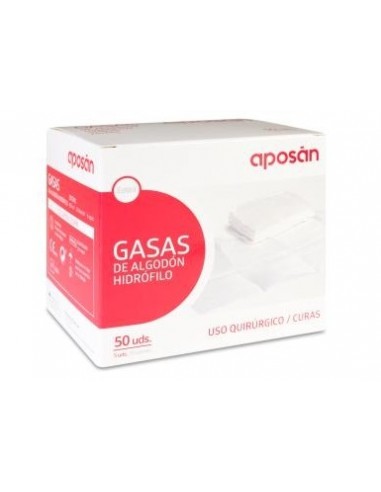 GASA ESTERIL ALGODON HIDROFILO COMPRESAS APOSAN...
