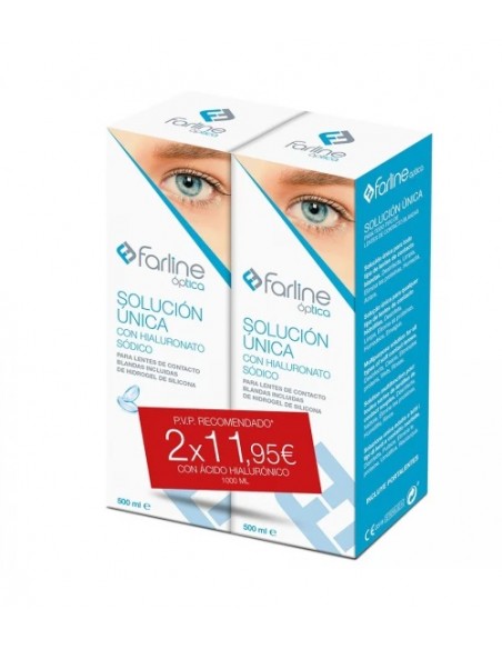 FARLINE  SOLUCION UNICA DUPLO 2 UNIDADES X 500ML