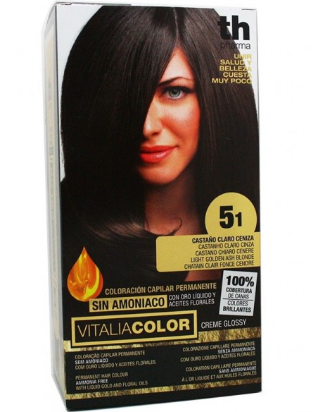 TH PHARMA TINTE VITALIA COLOR N 51 CASTANO CLARO CENIZA