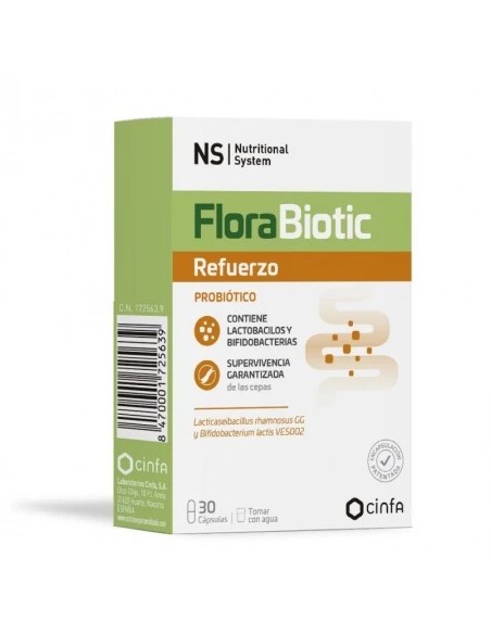 NS FLORABIOTIC REFUERZO 30 CÁPSULAS