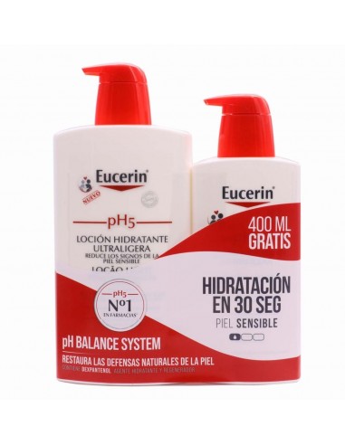 EUCERIN PACK PH5 LOCION HIDRATANTE ULTRALIGERA...