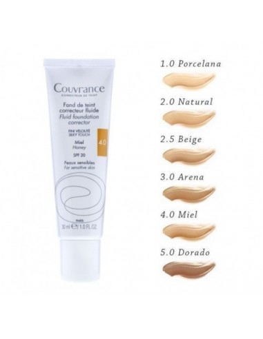AVENE COUVRANCE MAQUILLAJE FLUIDO 4.0 MIEL 30 ML