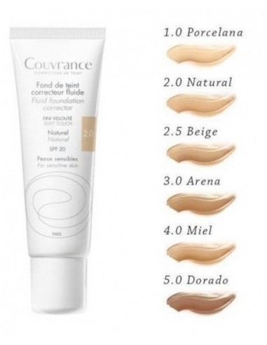 AVENE COUVRANCE MAQUILLAJE SPF20 FLUIDO 2.0...