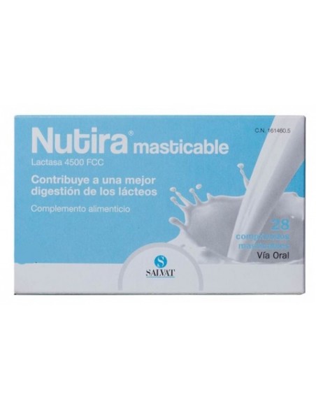 NUTIRA LACTASA 4500 FCC 28 COMP MASTICABLES