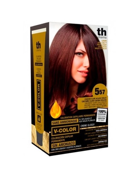 TH-VITALIA COLOR TINTE Nº 5.57 CASTAÑO CLARO CAOBA VIOLETA