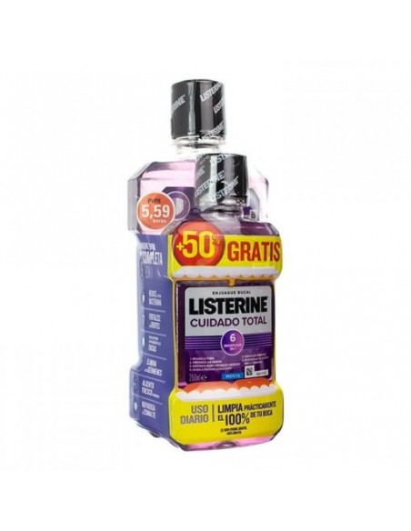 LISTERINE COLUTORIO CUIDADO TOTAL 500+250 50% GRATIS
