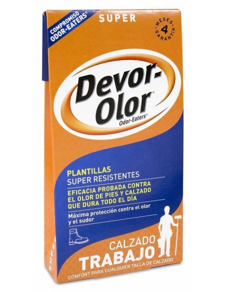 PLANTILLAS ANTIOLOR DEVOR OLOR CALZADO TRABAJO