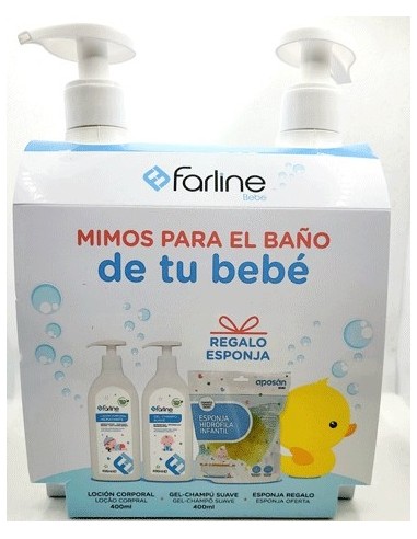 FARLINE PACK BEBE LOCION 400ML + GEL-CHAMPU...