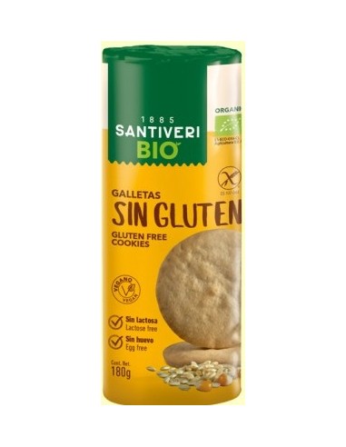 SANTIVERI GALLETAS SIN GLUTEN 180G