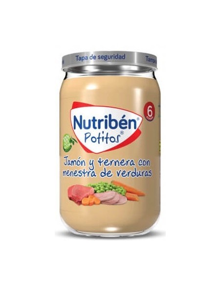 NUTRIBEN JAMON Y TERNERA CON MENESTRA DE VERDURA POTITO 235 G