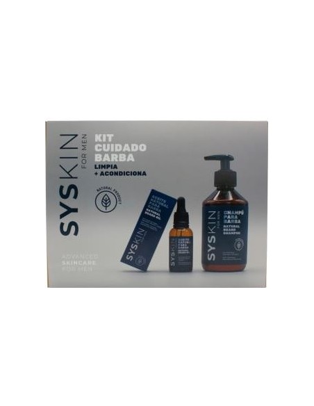 SYS KIN KIT CUIDADO BARBA CHAMPU 300ML + ACEITE 30ML