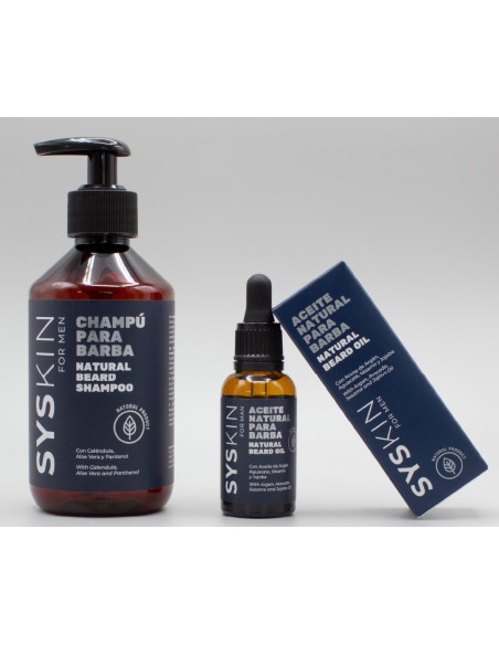 SYS KIN KIT CUIDADO BARBA CHAMPU 300ML + ACEITE 30ML