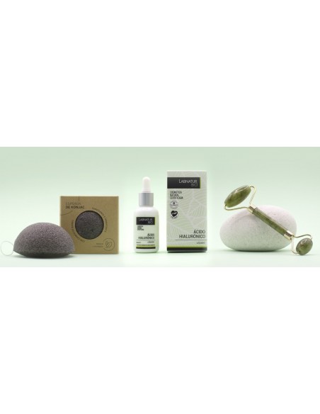 PACK LABNATUR BIO REAFIRMANTE ILUMINADOR ESPONJA + SERUM + RODILLO