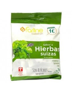 FARLINE SWEETSIN CARAMELOS HIERBAS SUIZAS 1 BOLSA 40GR