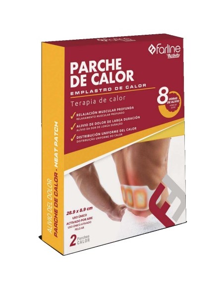 FARLINE ACTIVITY PARCHE CALOR 2 UNIDADES 28,9 CM X 8,9 CM