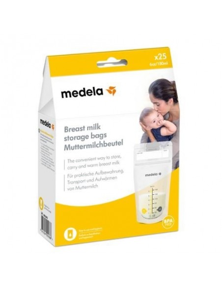 BOLSAS PARA LECHE MATERNA MEDELA 25 UNIDADES