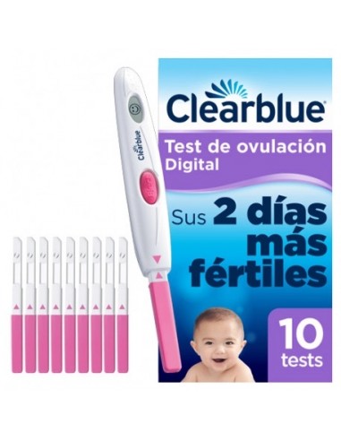 CLEARBLUE DIGIT TEST OVUL 10VARILLAS