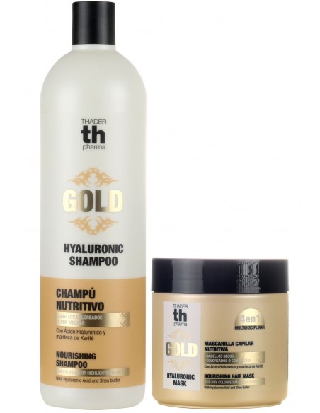 CHAMPÚ HYALURONIC GOLD PACK TH PHARMA AHORRO 1L + MASCARILLA 750ML