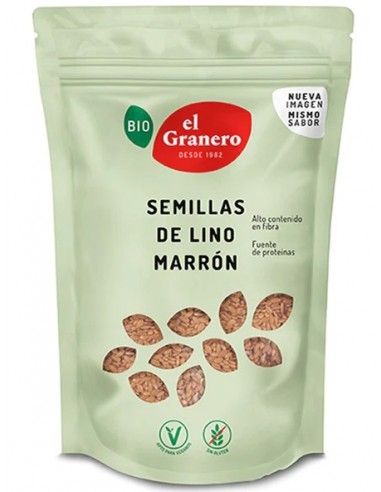 EL GRANERO SEMILLAS DE LINO MARRON SIN GLUTEN 400G