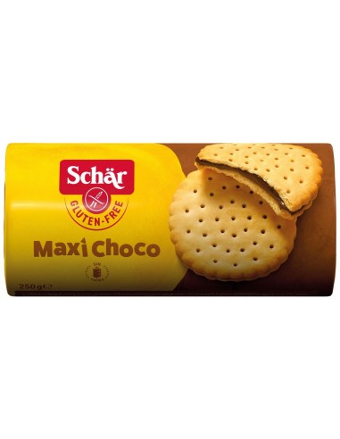 GALLETA MAXI CHOCO SIN GLUTEN SCHAR 250GRAMOS
