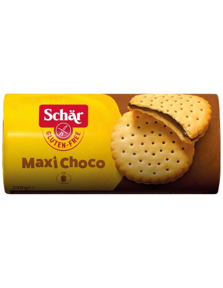 GALLETA MAXI CHOCO SIN GLUTEN SCHAR 250GRAMOS
