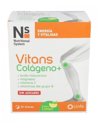 NS VITANS COLAGENO+ 30 SOBRES LIMÓN