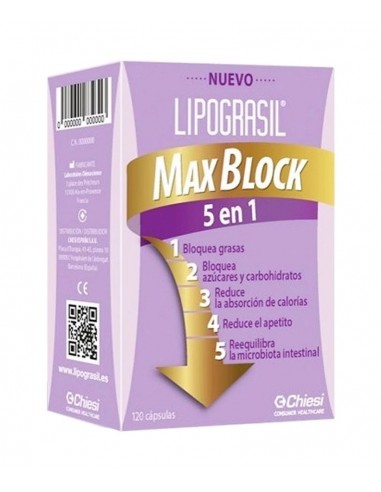 LIPOGRASIL MAXBLOCK 5 EN 1 120 120 CAPSULAS