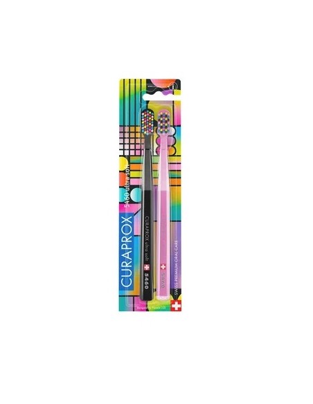 EDICION LIMITADA DUPLO CEPILLOS CURAPROX 5460 ULTRA SOFT PLANETA 220