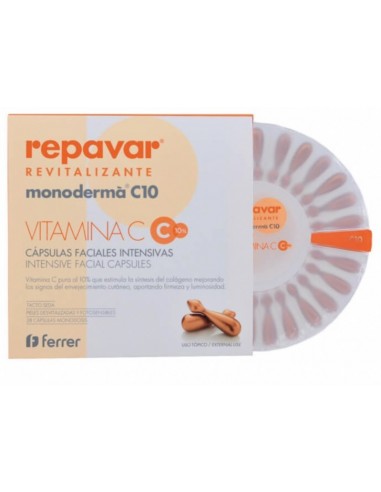 REPAVAR MONODERMA C10 REVITALIZANTE 28 CAPSULAS