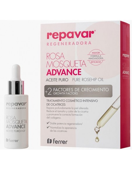 REPAVAR REGENERADORA ACEITE PURO ROSA MOSQUETA ADVANCE 1 ENVASE 15 ML