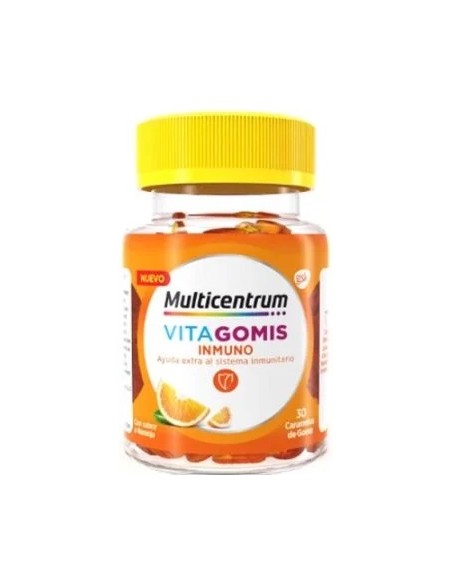 MULTICENTRUM VITAGOMIS INMUNO SABOR NARANJA 30 GOMINOLAS