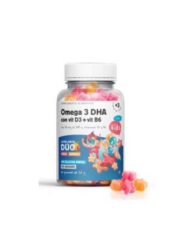 SENDA KIDS OMEGA 3 DHA CON VITAMINA D3 Y B6 60...