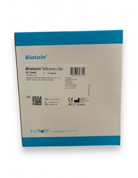 BIATAIN SILICONE LITE APOSITO ESTERIL 3 UNIDADES 10 CM X 10 CM