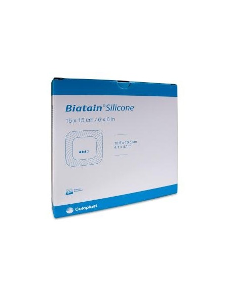 BIATAIN SILICONE APOSITO ESTERIL 3 UNIDADES 15 CM X 15 CM