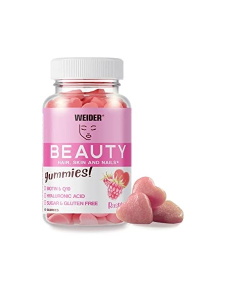 WEIDER BEAUTY PELO, PIEL Y UÑAS 40 GOMINOLAS SABOR FRAMBUESA