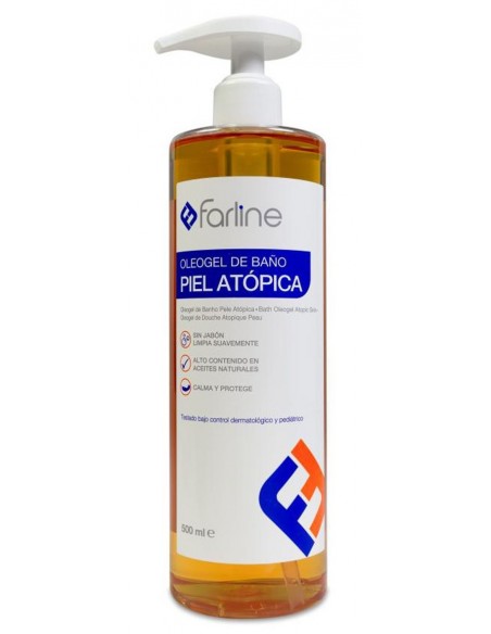 FARLINE OLEOGEL DE BAÑO PIEL ATOPICA 1 ENVASE 500 ML